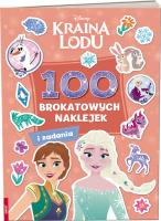 Kraina Lodu. 100 Brokatowych naklejek. Autor:   Praca zbiorowa. SmakLiter.pl Okładka książki Kraina Lodu. 100 Brokatowych naklejek