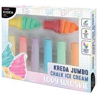 Kreda jumbo lody włoskie 8 elementów KIDEA. Wydawca: Derform. SmakLiter.pl Opakowanie Kreda jumbo lody włoskie 8 elementów KIDEA