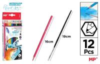 Opakowanie Kredki akwarelowe + pędzelek 12 kolorów