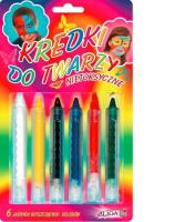 Opakowanie Kredki do malowania twarzy 6 kolorów