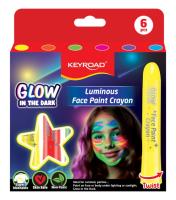 Kredki do malowania twarzy KEYROAD Luminious fluorescencyjne 6 kolorów. Wydawca: Keyroad. SmakLiter.pl Opakowanie Kredki do malowania twarzy KEYROAD Luminious fluorescencyjne 6 kolorów