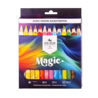 Kredki Magic Trio 12+1 kolorów. Wydawca: Koh-I-Noor. SmakLiter.pl Opakowanie Kredki Magic Trio 12+1 kolorów