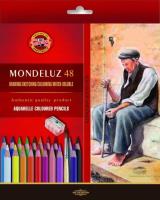 Kredki Mondeluz 48 kolorów + pędzel. Wydawca: Koh-I-Noor. SmakLiter.pl Opakowanie Kredki Mondeluz 48 kolorów + pędzel