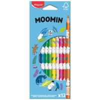 Opakowanie Kredki Muminki 12szt MAPED