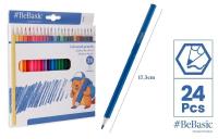 Kredki ołówkowe 24 kolory. Wydawca: BeBasic. SmakLiter.pl Opakowanie Kredki ołówkowe 24 kolory