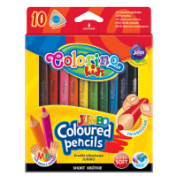 Opakowanie Kredki ołówkowe Colorino trójkątne Jumbo krótkie 10 kolorów