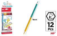 Opakowanie Kredki ołówkowe dwukolorowe 12szt