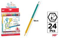 Opakowanie Kredki ołówkowe dwukolorowe 24szt