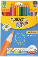 Kredki ołówkowe Kids Evolution 18 kolorów BIC. Wydawca: Bic. SmakLiter.pl Opakowanie Kredki ołówkowe Kids Evolution 18 kolorów BIC