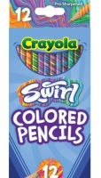 Kredki ołówkowe Swirl 12 kolorów CRAYOLA. Wydawca: Crayola. SmakLiter.pl Opakowanie Kredki ołówkowe Swirl 12 kolorów CRAYOLA