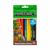 Opakowanie Kredki ołówkowe trójkątne Jumbo Minecraft 12 kolorów