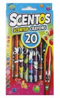 Kredki pachnące świecowe 20szt. Wydawca: Scentos. SmakLiter.pl Opakowanie Kredki pachnące świecowe 20szt