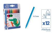 Kredki plastikowe 12 kolorów. Wydawca: BeBasic. SmakLiter.pl Opakowanie Kredki plastikowe 12 kolorów