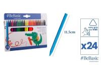 Kredki plastikowe 24 kolory. Wydawca: BeBasic. SmakLiter.pl Opakowanie Kredki plastikowe 24 kolory