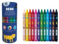 Opakowanie Kredki świecowe 12 kolorów Bebe Kids