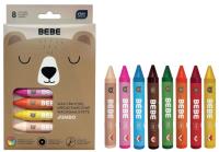Opakowanie Kredki świecowe Jumbo Bebe Friends 8 kolorów