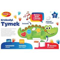 Krokodyl Tymek sortowanie i śpiewanie. Wydawca: Dumel. SmakLiter.pl Opakowanie Krokodyl Tymek sortowanie i śpiewanie