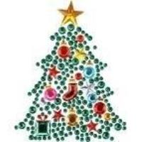 Kryształki samoprzylepne choinka 85x110mm. Wydawca: Titanum. SmakLiter.pl Opakowanie Kryształki samoprzylepne choinka 85x110mm