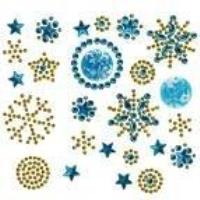 Kryształki samoprzylepne płatki śniegu 25szt. Wydawca: Titanum. SmakLiter.pl Opakowanie Kryształki samoprzylepne płatki śniegu 25szt