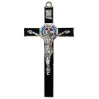 Opakowanie Krzyż czarny metalowy Benedykta 30cm