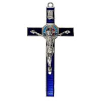 Opakowanie Krzyż granatowy metalowy Benedykta 30cm