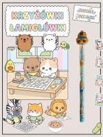 Okładka książki Krzyżówki, łamigłówki. Kawaii i naklejki
