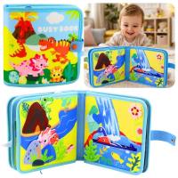 Opakowanie Książeczka edukacyjna sensoryczna dinozaury