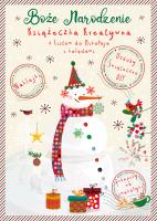 Okładka książki Książeczka kreatywna Bałwanek z ozdobami świątecznymi