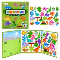 Opakowanie Książeczka magnetyczna układanka puzzle dinozaury