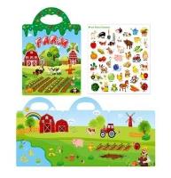 Opakowanie Książeczka z naklejkami wielorazowymi farma