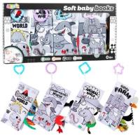 Opakowanie Książeczki miękkie sensoryczne dla malucha 4szt