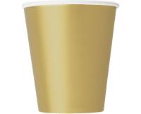 Opakowanie Kubeczki papierowe złote 270ml 8szt