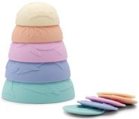 Kubeczki silikonowe z tonącymi dyskami 5szt pastel. Wydawca: Jellystone. SmakLiter.pl Opakowanie Kubeczki silikonowe z tonącymi dyskami 5szt pastel