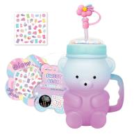 Kubek 750ml Miś z uchem i słomką. Wydawca: Hot Focus. SmakLiter.pl Opakowanie Kubek 750ml Miś z uchem i słomką