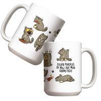 Kubek - Godne życie - kot 440ml. Wydawca: Molom. SmakLiter.pl Opakowanie Kubek - Godne życie - kot 440ml