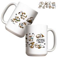 Kubek - Godne życie - pies 440ml. Wydawca: Molom. SmakLiter.pl Opakowanie Kubek - Godne życie - pies 440ml