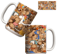 Kubek - Kapibara lifestyle 440ml. Wydawca: Molom. SmakLiter.pl Opakowanie Kubek - Kapibara lifestyle 440ml