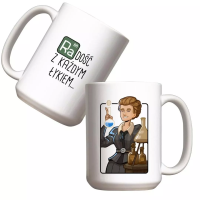 Kubek - Maria Skłodowska-Curie 440ml. Wydawca: Molom. SmakLiter.pl Opakowanie Kubek - Maria Skłodowska-Curie 440ml