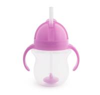 Opakowanie Kubek Munchkin niekapek ze słomką 207ml fioletowy