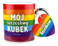 Kubek Rainbow Szczęśliwy kubek. Wydawca: PAN DRAGON. SmakLiter.pl Opakowanie Kubek Rainbow Szczęśliwy kubek