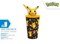 Kubek z toperem Pokemon 3D PK00028. Wydawca: Kids Euroswan. SmakLiter.pl Opakowanie Kubek z toperem Pokemon 3D PK00028