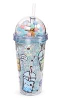 Opakowanie Kubek ze słomką i zawieszkami Bubble Tea