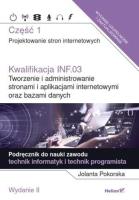 Okładka książki Kwalifikacja INF.03 cz.1 Projektowanie stron.. w.2