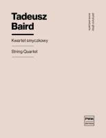 Okładka książki Kwartet smyczkowy Es-dur, op. 8 nr 2