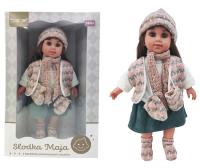 Lalka słodka Maja w zimowym stroju. Wydawca: Norimpex. SmakLiter.pl Opakowanie Lalka słodka Maja w zimowym stroju