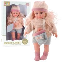 Lalka Sweet Angel w sweterku z torebeczką 36cm. Wydawca: Leantoys. SmakLiter.pl Opakowanie Lalka Sweet Angel w sweterku z torebeczką 36cm