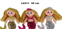 Lalka Syrenka 30cm MIX. Wydawca: Sun-Day. SmakLiter.pl Opakowanie Lalka Syrenka 30cm MIX