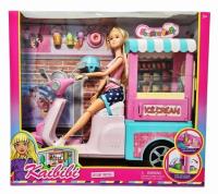 Lalka ze skuterem z lodziarnią. Wydawca: SWEDE. SmakLiter.pl Opakowanie Lalka ze skuterem z lodziarnią