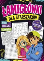 Okładka książki Łamigłówki dla starszaków z naklejkami