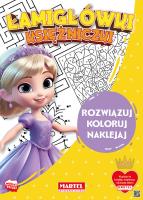 Łamigłówki księżniczki + naklejkami. Autor: Katarzyna Salamon. SmakLiter.pl Okładka książki Łamigłówki księżniczki + naklejkami
